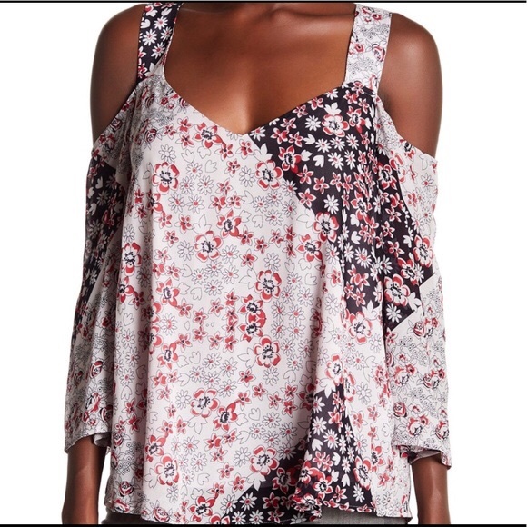 Rebecca Minkoff Floral Catriona Top - Picture 1 of 6